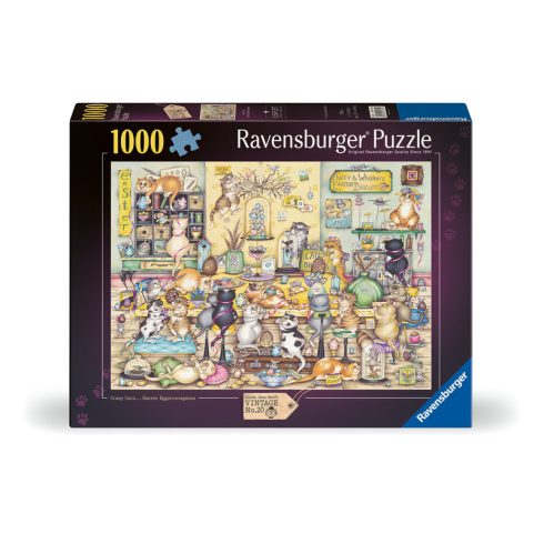 Puzzle 1000 db - Bolondos macskák ünnepe