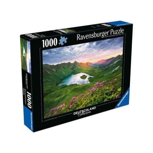 Puzzle 1000 db - Allgäu hegyi-tó