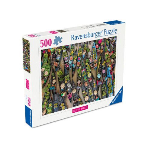 Puzzle 500 db - Lebegõ piac Indonéziában