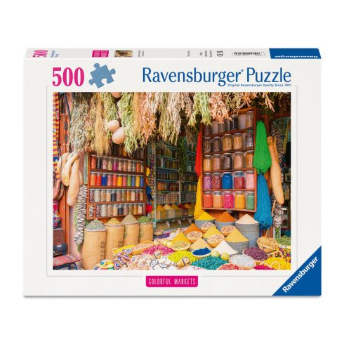 Puzzle 500 db - Színes fûszerek, Marokkó