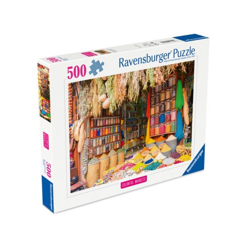 Puzzle 500 db - Színes fûszerek, Marokkó