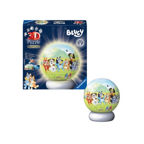 Puzzle 3D 72 db - Bluey éjjeli fény
