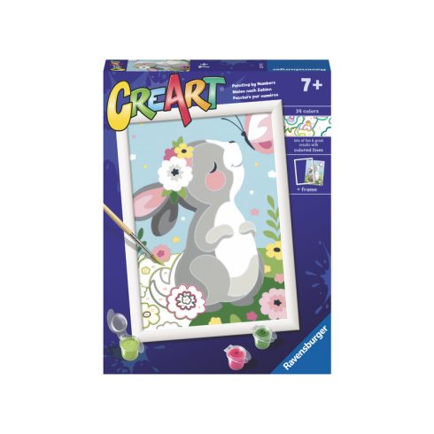 Festés számok szerint - Csodaszép nyuszika
