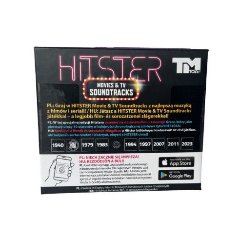 Hitster társasjáték kiegészítõ Mozifilm