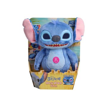 Stitch plüss LCD szemekkel, hanggal 28 cm,