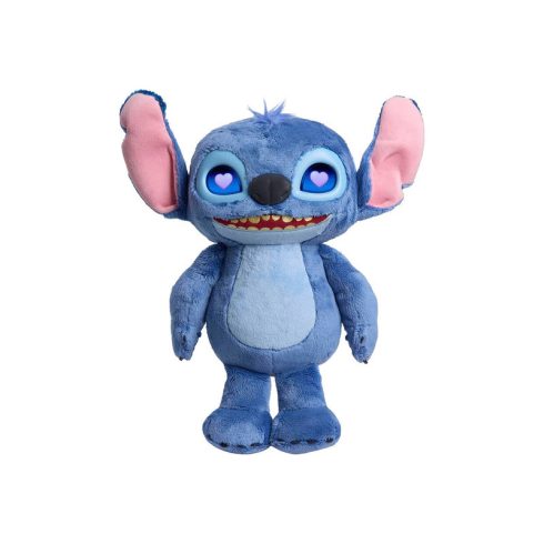 Stitch plüss LCD szemekkel, hanggal 28 cm,