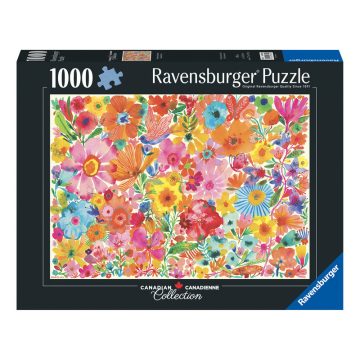 Puzzle 1000 db - Színes virágok