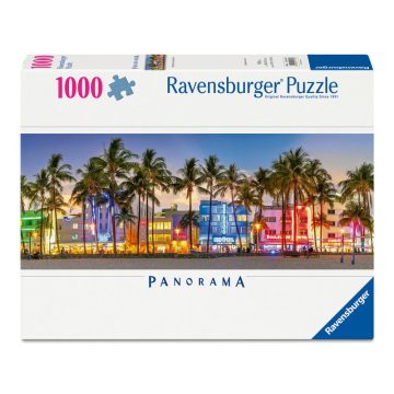 Puzzle 1000 db - Éjszakai fények Ocean Drive