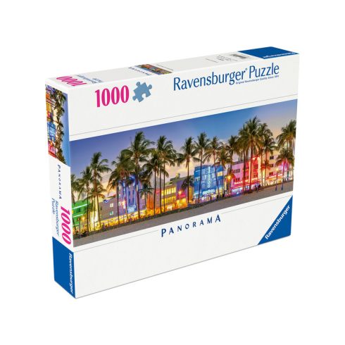 Puzzle 1000 db - Éjszakai fények Ocean drive