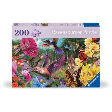 Puzzle 200 db - Kolibri és pillangó
