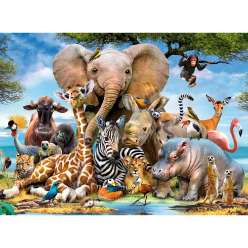 Puzzle 300 db - Afrikai barátok