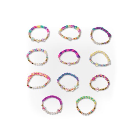 Rainbow Loom, gumikarkötõkészítõ gyöngyökkel