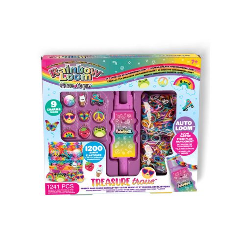 Rainbow Loom, Cute-tique gumikarkötõkészítõ szett, kincsesbánya