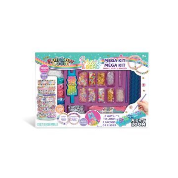   Rainbow Loom, gumikarkötõkészítõ gyöngyökkel, megaszett