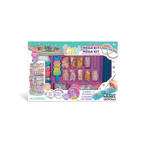 Rainbow Loom, gumikarkötõkészítõ gyöngyökkel, megaszett