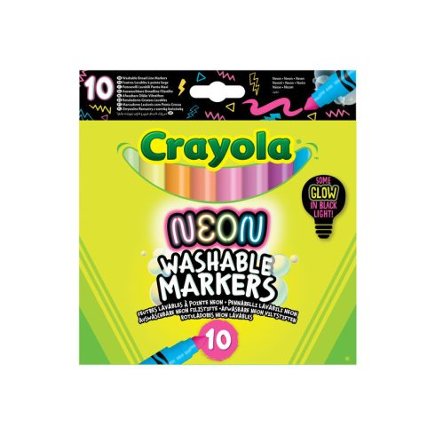Crayola 10 db-os vastag hegyû NEON filckészlet