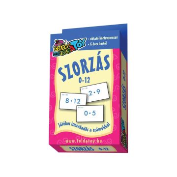 Szorzás oktatókártya