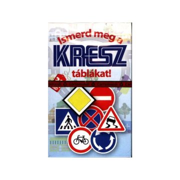 KRESZ tábla oktató kvartett kártya