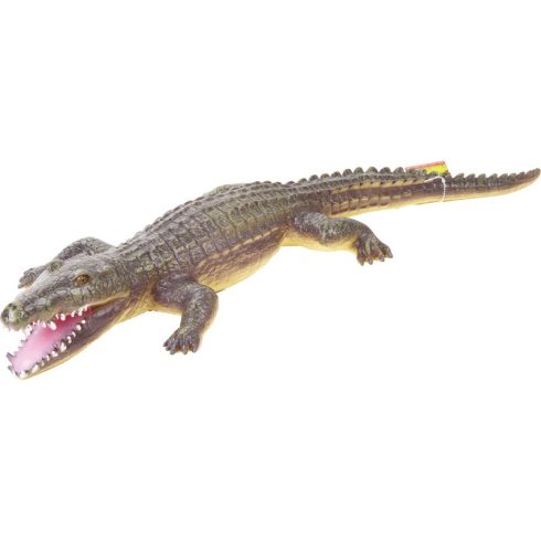 Mûanyag krokodil - 65 cm, többféle