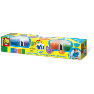 SES: Elsõ szuper gyurmám készlet - 4 x 90 g