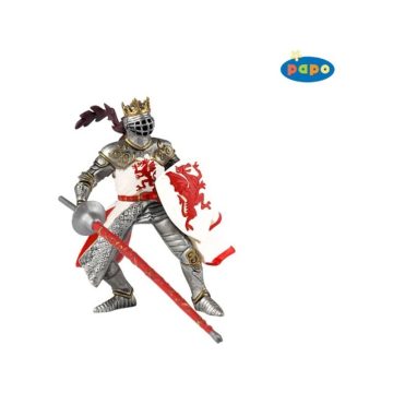 Papo piros sárkány pajzsos katona 39386