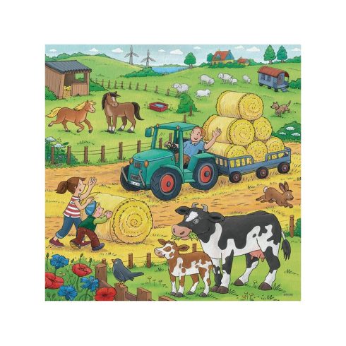 Ravensburger - Puzzle 3x49 db - Élet a farmon