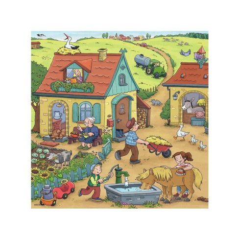 Ravensburger - Puzzle 3x49 db - Élet a farmon