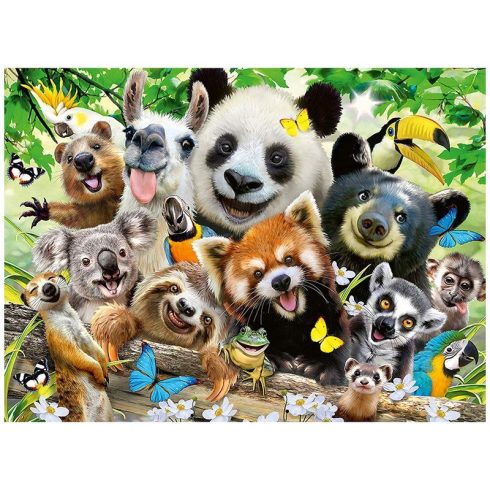 Ravensburger: Puzzle 300 db - Vadvilág-szelfi
