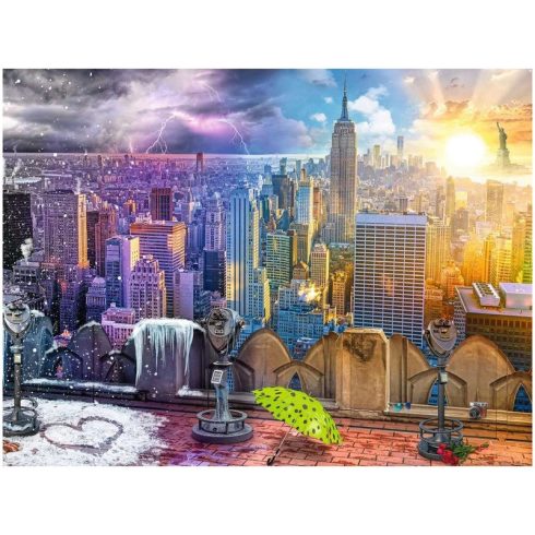 Ravensburger Puzzle 1 500 db New York télen-nyáron