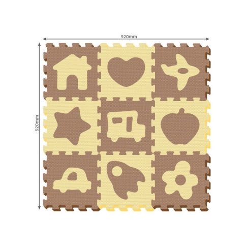 Ház és autó 9 darabos habszivacs szõnyeg puzzle