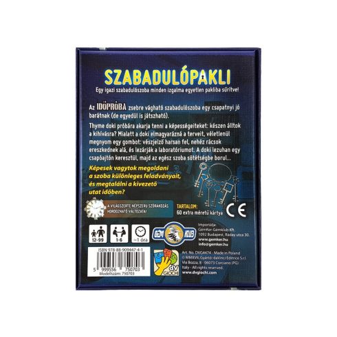 Szabadulópakli - Idõpróba kártyajáték