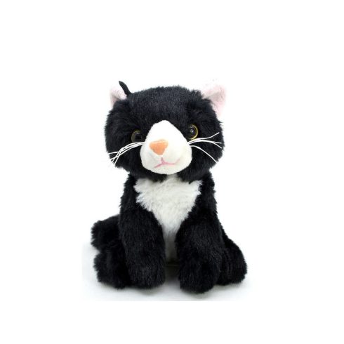 Cica ülõ plüssfigura - 14 cm, többféle