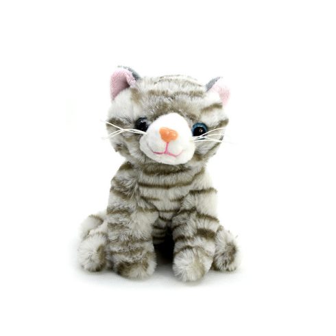 Cica ülõ plüssfigura - 14 cm, többféle