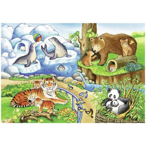 Ravensburger Állatkerti állatok 2 x 12 db puzzle