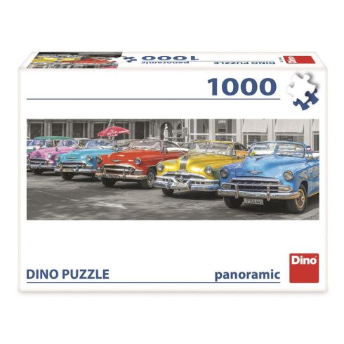 Dino Puzzle 1000 db panoráma - autótalálkozó