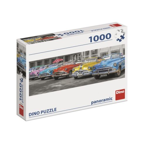 Dino Puzzle 1000 db panoráma - autótalálkozó