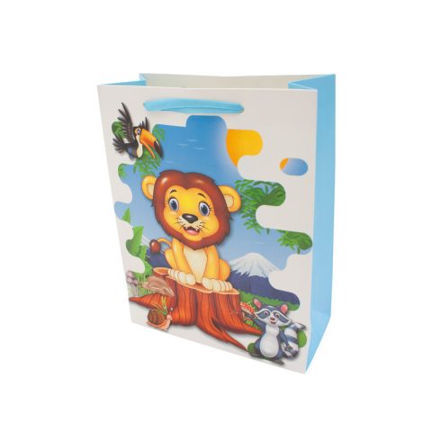 Állatfigurás ajándékzacskó - 18 x 23 cm