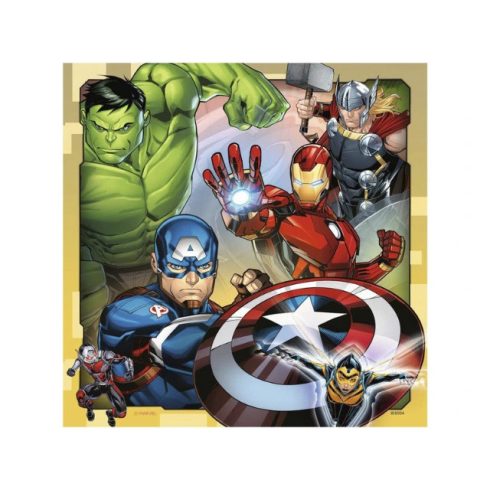 Ravensburger: Puzzle 3x49 db - Marvel hõsök