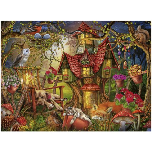 Ravensburger Puzzle 200 db - Erdei házikó