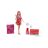 Barbie Party Reveal Glamour meglepetés szett - piros