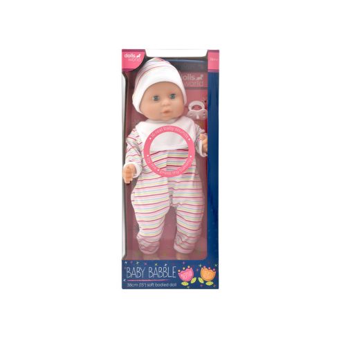 Baba, Baby Babble, 38 cm, hangot adó, babzsák test