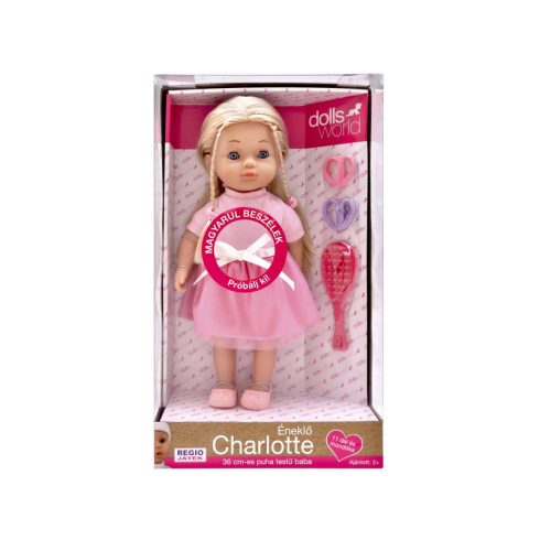 Magyarul beszélõ Charlotte, rózsaszín ruhában