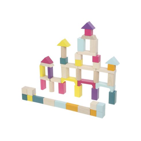 Cubika 50 db-os fa építõkocka
