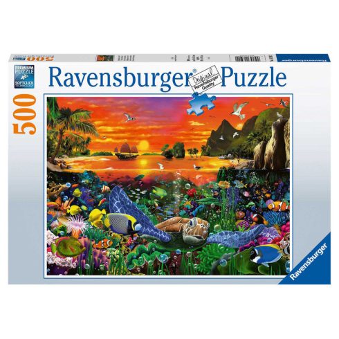 Ravensburger Puzzle 500 db Teknõs a korallzátonyon