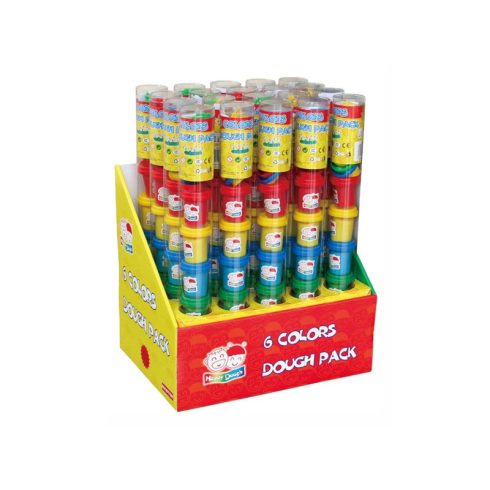 Gyurmakészlet tégelyben - 6 darabos