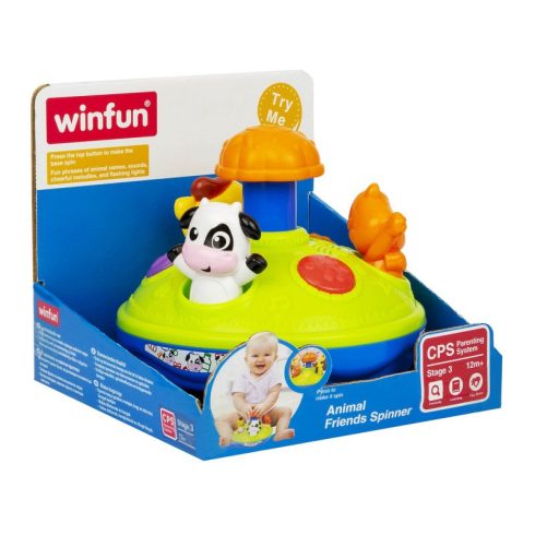 Winfun: Háziállatos pörgettyû bébijáték