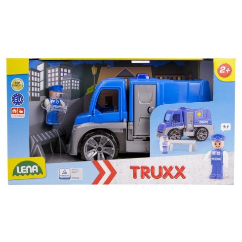LENA: Mûanyag rendõr teherautó - 28 cm