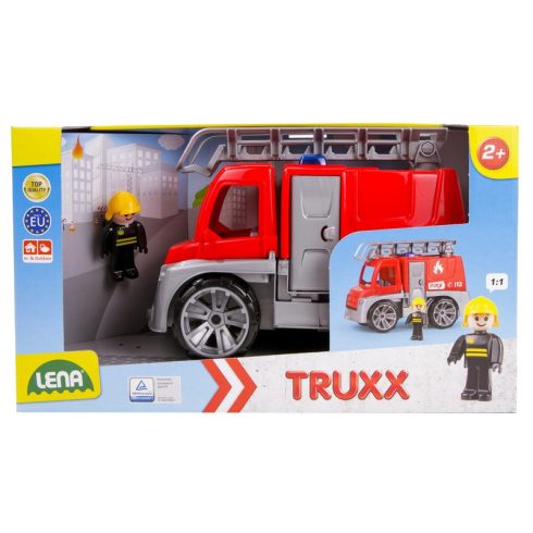 LENA: Mûanyag tûzoltó teherautó - 28 cm