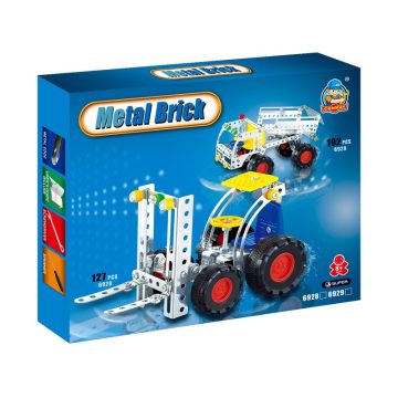 Targonca 127 darabos fém építõjáték