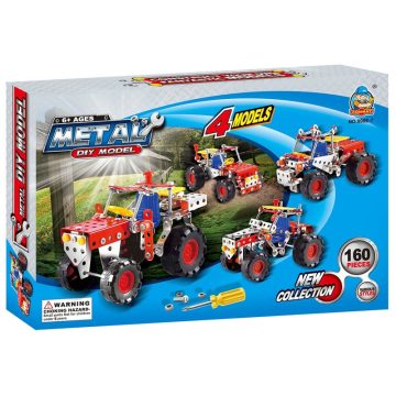 Munkagép 4 az 1-ben 160 darabos fém építõjáték